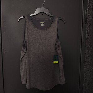 TEK GEAR Women's Moisture-Wicking Tank Top Size XL Gray Heathered